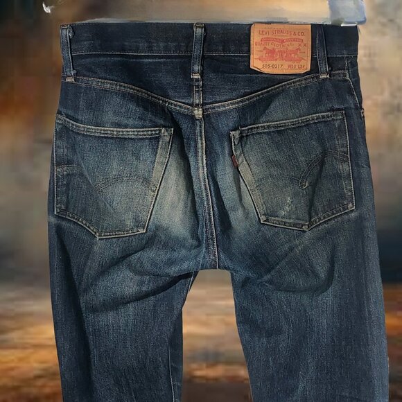 Men’s Vintage Selvedge Levis 505-0217 ,034 button - Picture 3 of 13